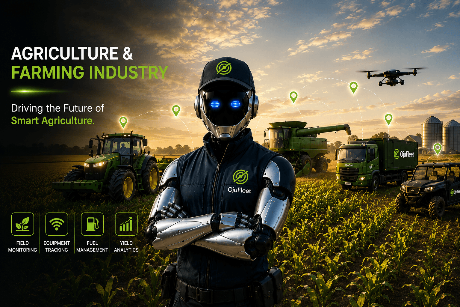 Optix supporting an agriculture fleet — farm equipment and produce transport