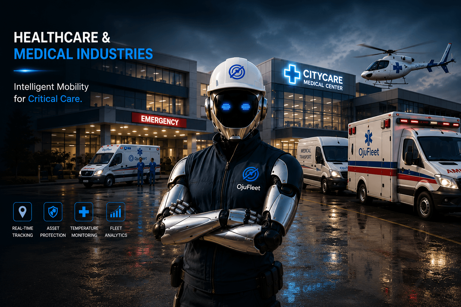 Optix supporting a healthcare fleet — ambulance and medical supply vehicles